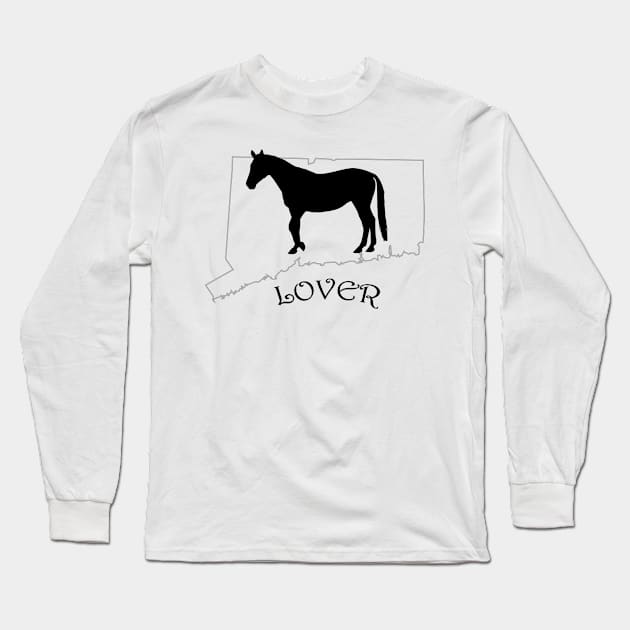 Connecticut Horse Lover Gifts Long Sleeve T-Shirt by Prairie Ridge Designs